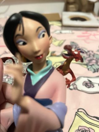 Busto/figura Mulan con Mushu Disney gran Jester LE