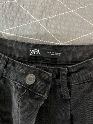 Vaquero ancho Zara negro T.34
