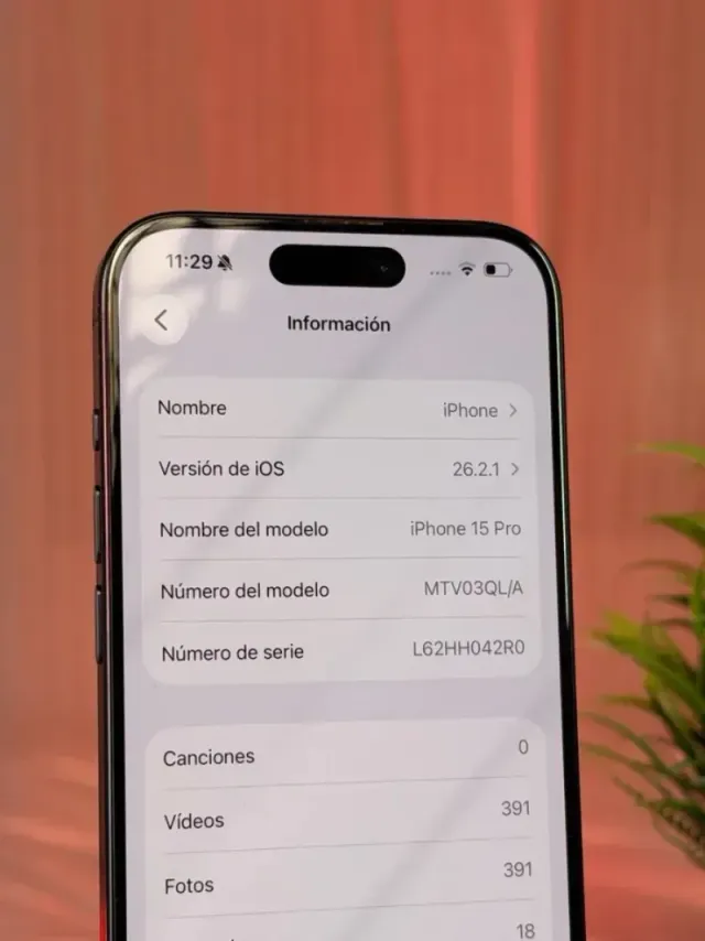 iPhone 15 Pro 128GB Gris 87% Batería