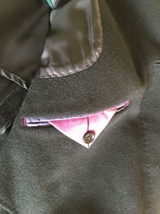 Cappotto Tagliente Lana e Cashmere Uomo Nero