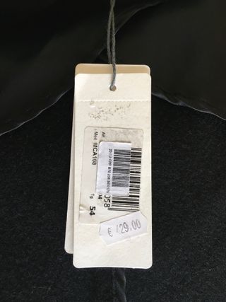 Cappotto Tagliente Lana e Cashmere Uomo Nero