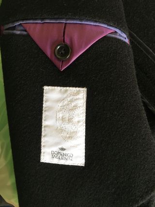 Cappotto Tagliente Lana e Cashmere Uomo Nero