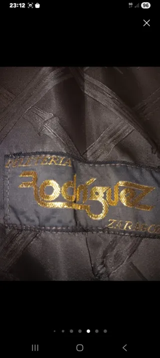 Abrigo de lujo mujer beige/marrón