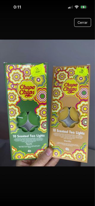 Velas aromáticas Chupa Chups (10 uds)