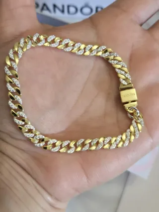 Pulsera Pandora Oro y Plata