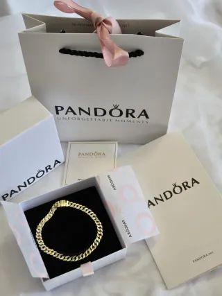 Pulsera Pandora Oro y Plata