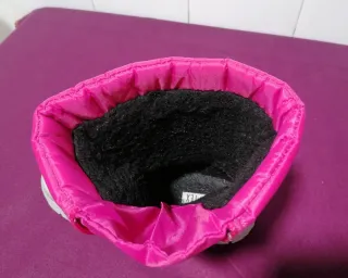 Botas de nieve rosas y grises Talla 36