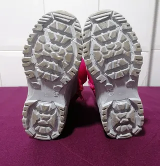 Botas de nieve rosas y grises Talla 36