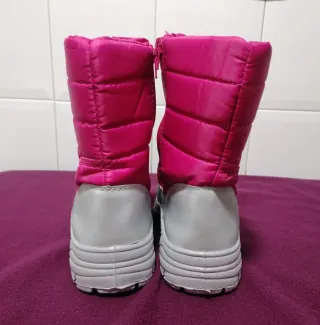 Botas de nieve rosas y grises Talla 36