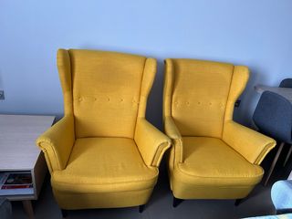 Set di 2 Poltrone Gialle Ikea