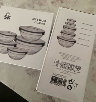 15 recipientes de vidro com tampa