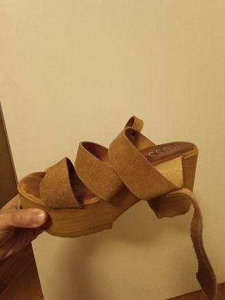 Sandalias Mousse & Cloud Marrones Talla 38