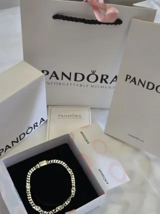 Pulsera Pandora Plata Corazones