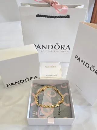 Pulsera Pandora Plata Corazones