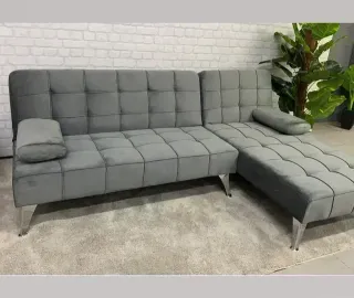 Sofá Cama Chaise Longue Gris