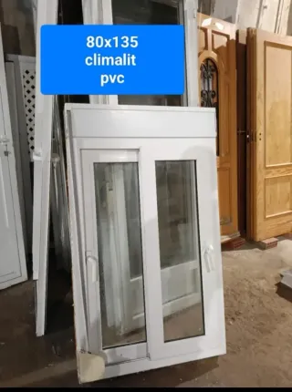 Ventana aluminio 80x135 Climalit PVC