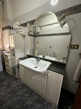 Mobile bagno design vetro e metallo