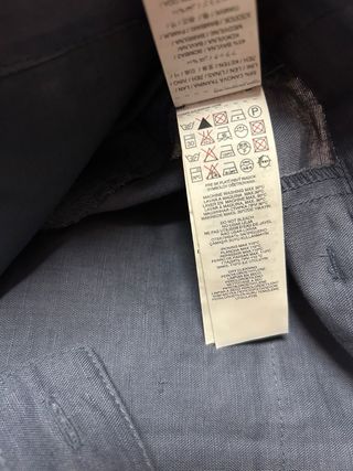 PANTALÓN DE LINO AZUL