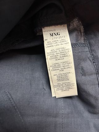 PANTALÓN DE LINO AZUL