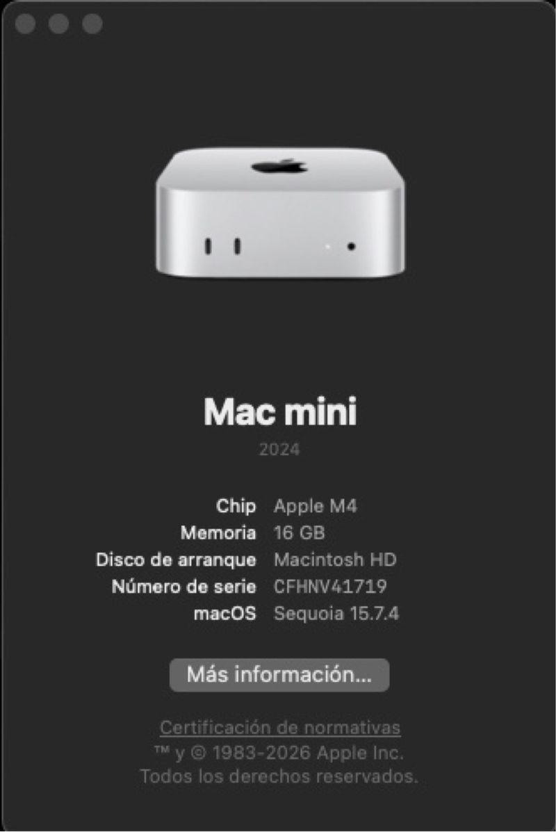 Mac Mini M4 512GB SSD 16GB RAM afbeelding 6
