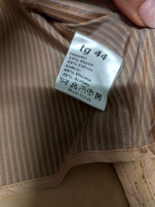 Trench Lazzari tg 44  cammello