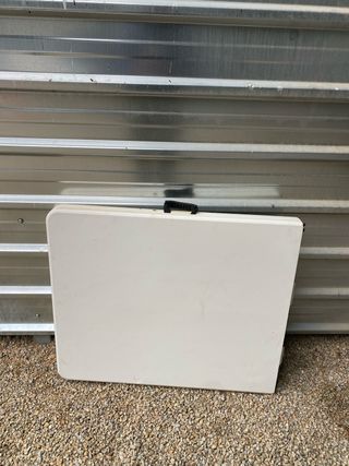Mesa plegable rectangular de plástico