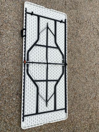 Mesa plegable rectangular de plástico
