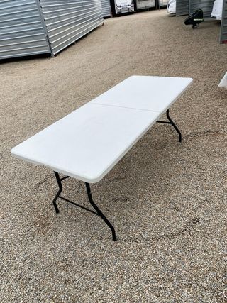 Mesa plegable rectangular de plástico