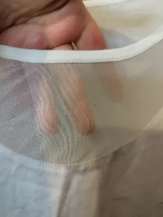 Top blanco sin mangas estampado