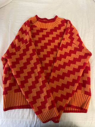 Jersey Zigzag Rojo Naranja Talla S