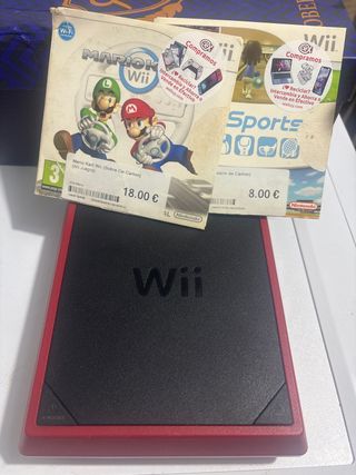 Consola Wii + Mario Kart Wii y Wii Sports