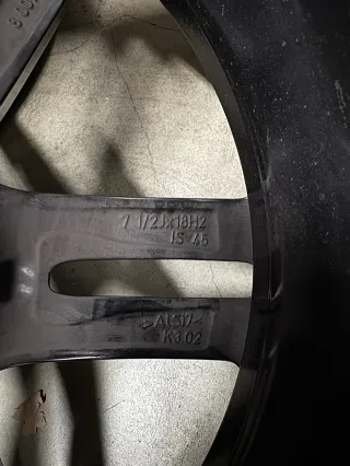 Llantas BMW Negras originales doble medida pirelli