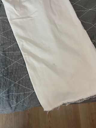 Vaqueros Zara blancos anchos talla 36