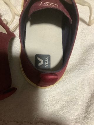 Scarpe Veja Tg 41 Bordeaux e Beige
