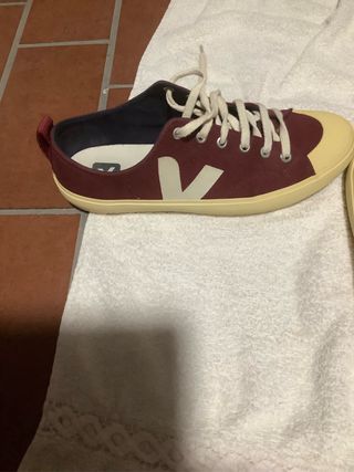 Scarpe Veja Tg 41 Bordeaux e Beige