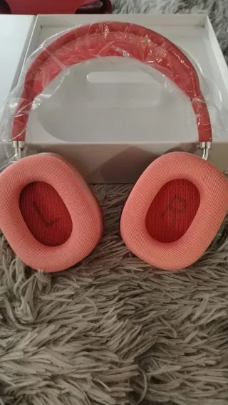 Cuffie Bluetooth Rosse e Oro Rosa