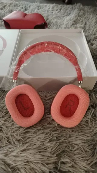 Cuffie Bluetooth Rosse e Oro Rosa