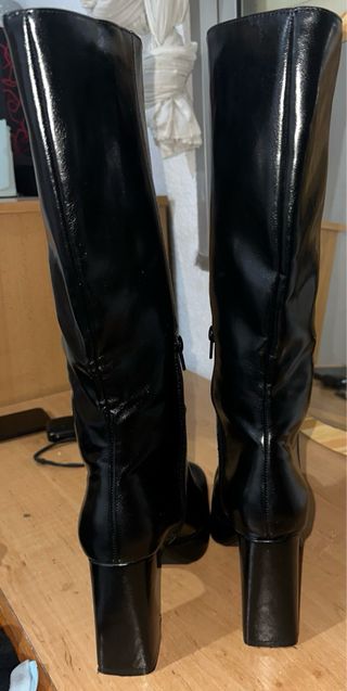 Botas Pull&Bear negras plataforma