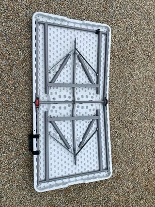 Mesa plegable rectangular