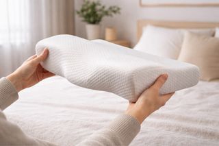 Almohada ergonómica de tela