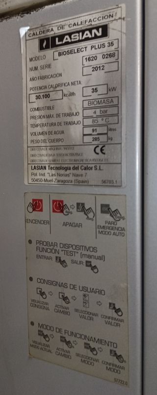 Caldera Lasian Bioselect Plus35 con mecanismo silo