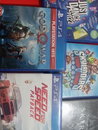 PS4 God of War, Need for Speed, Skylanders, Just D