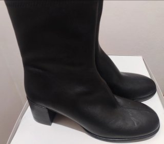 Botines Piel Negra Media Caña Talla 41
