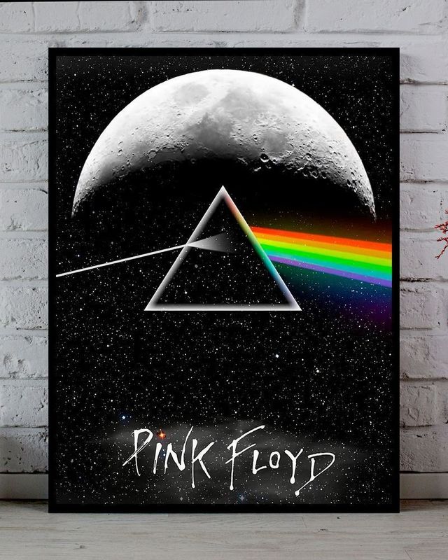 Cuadro con ilustración Pink Floyd Espacio
