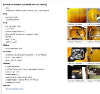 Epiphone Les Paul Standard Republica Checa Bohemia