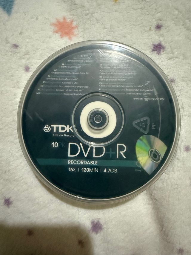 TDK DVD+R 10 unidades 4.7GB 16X