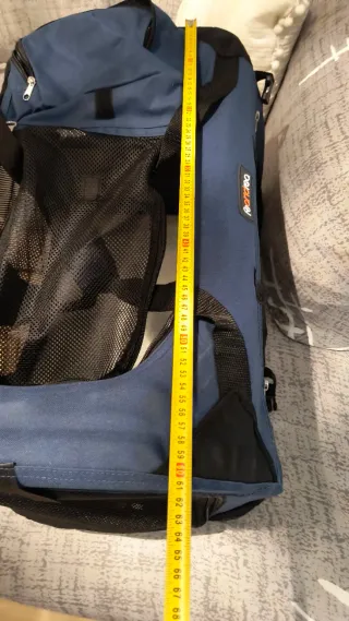 Trasportino per cani blu