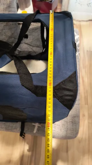 Trasportino per cani blu