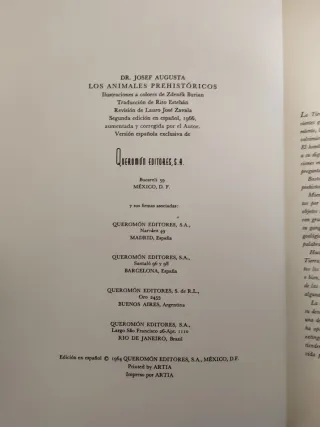 Collezione Libri Dinosauri J. Augusta Z. Burian