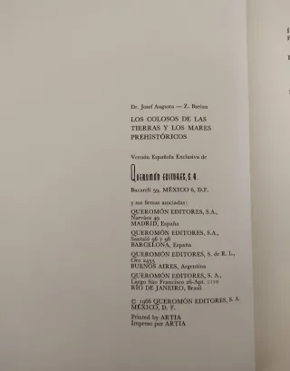 Collezione Libri Dinosauri J. Augusta Z. Burian